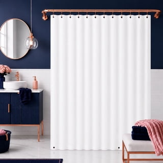 Dainty Home Heavyweight 10 Guage PEVA Shower Curtain Liner with 3 Magnets, Waterproof White Bathroom Curtain, 70" x 72"