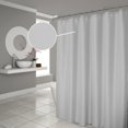 thumbnail image 1 of Dainty Home Hotel Collection Waffle Weave Solid Design Shower Curtain, 70 x 72 In Silver, 1 of 6