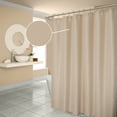 thumbnail image 1 of Dainty Home Hotel Collection Waffle Weave Solid Design Shower Curtain, 70" x 72" in beige, 1 of 6