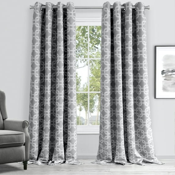 Dainty Home Interlock Grommet Blackout Curtain Panel, 54" x 84"