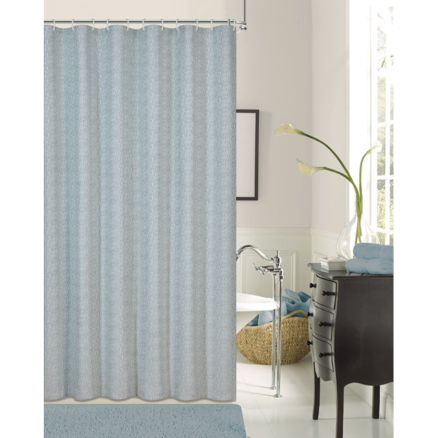 Dainty Home Kingston Textured Fabric Shower Curtain