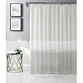 thumbnail image 1 of Dainty Home Linea Grey 3D Ombre Textured Weaved Linen Look Ombre Striped Designed Shower Curtain 70 x 72, 1 of 5