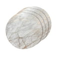 thumbnail image 1 of Dainty Home Marble Cork Foil Printed Marble Granite Designed Thick Cork Textured 15" x 15" Round Placemat Set of 4 in Rose Gold, 1 of 4