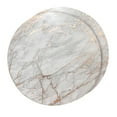 thumbnail image 1 of Dainty Home Marble Cork Metallic Print Round Set of 2 Placemats in Rose Gold, 1 of 4