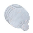 thumbnail image 1 of Dainty Home Marble Cork Table Set With 4 Foil Printed Marble Granite Designed Thick Cork Textured 15" x 15" Round Placemats and 4 Round Coasters 4" x 4" in Rose Gold, 1 of 1