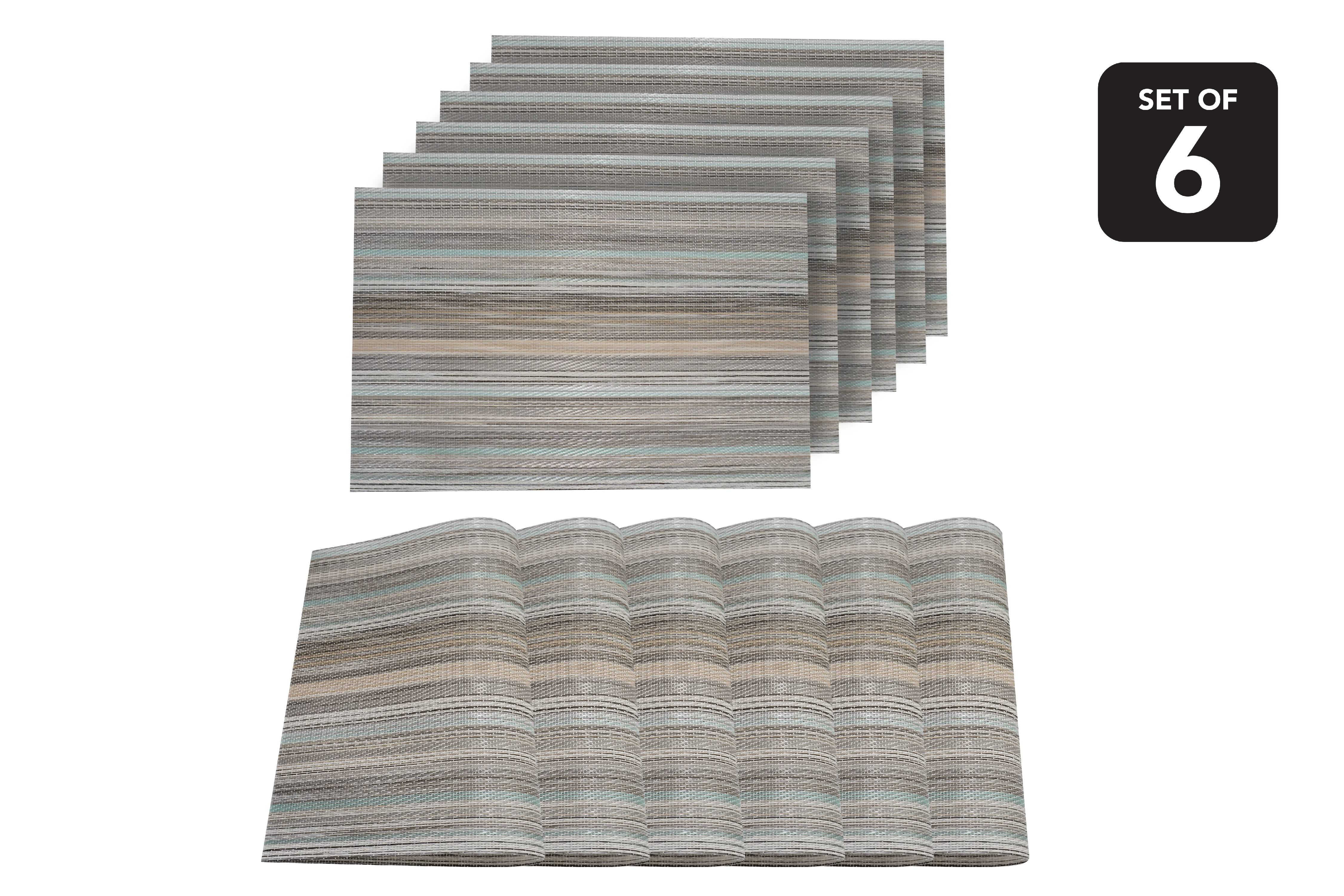 Garden Multi-Color Textilene Placemat (Set of 6) Garden Multi-Color Textilene Placemat (Set of 6)