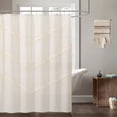 thumbnail image 1 of Dainty Home Natural Tassels 3D Tassels Design Linen Look 70" x 72" Shower Curtain in Linen, 1 of 6