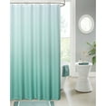 thumbnail image 1 of Dainty Home Printed Ombre Waffle Texture Shower Curtain, 70''W x 72''L in Seafoam, 1 of 6