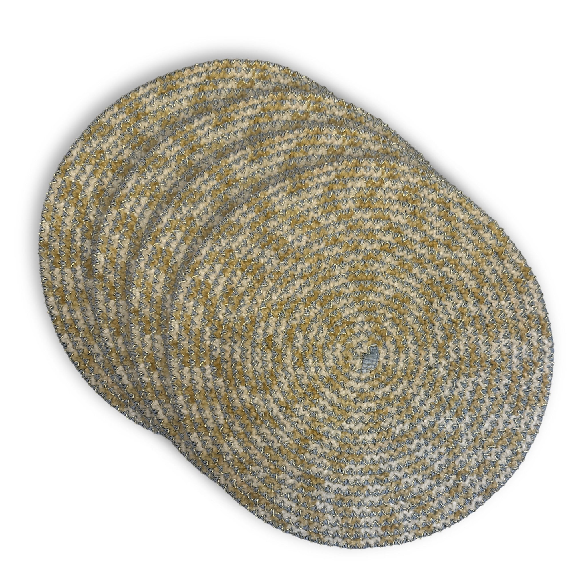 Dainty Home Set of 4 Placemats | Elegant and Durable | 15x15 in Round Woven Non-Slip Washable Place Mats | Tear-Resistant Heat | Resistant Placemats