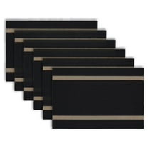 Dainty Home Set of 6 Placemats | Elegant and Durable | 12x18 in PVC Non-Slip Washable Place Mats | Tear-Resistant Heat | Resistant Placemats