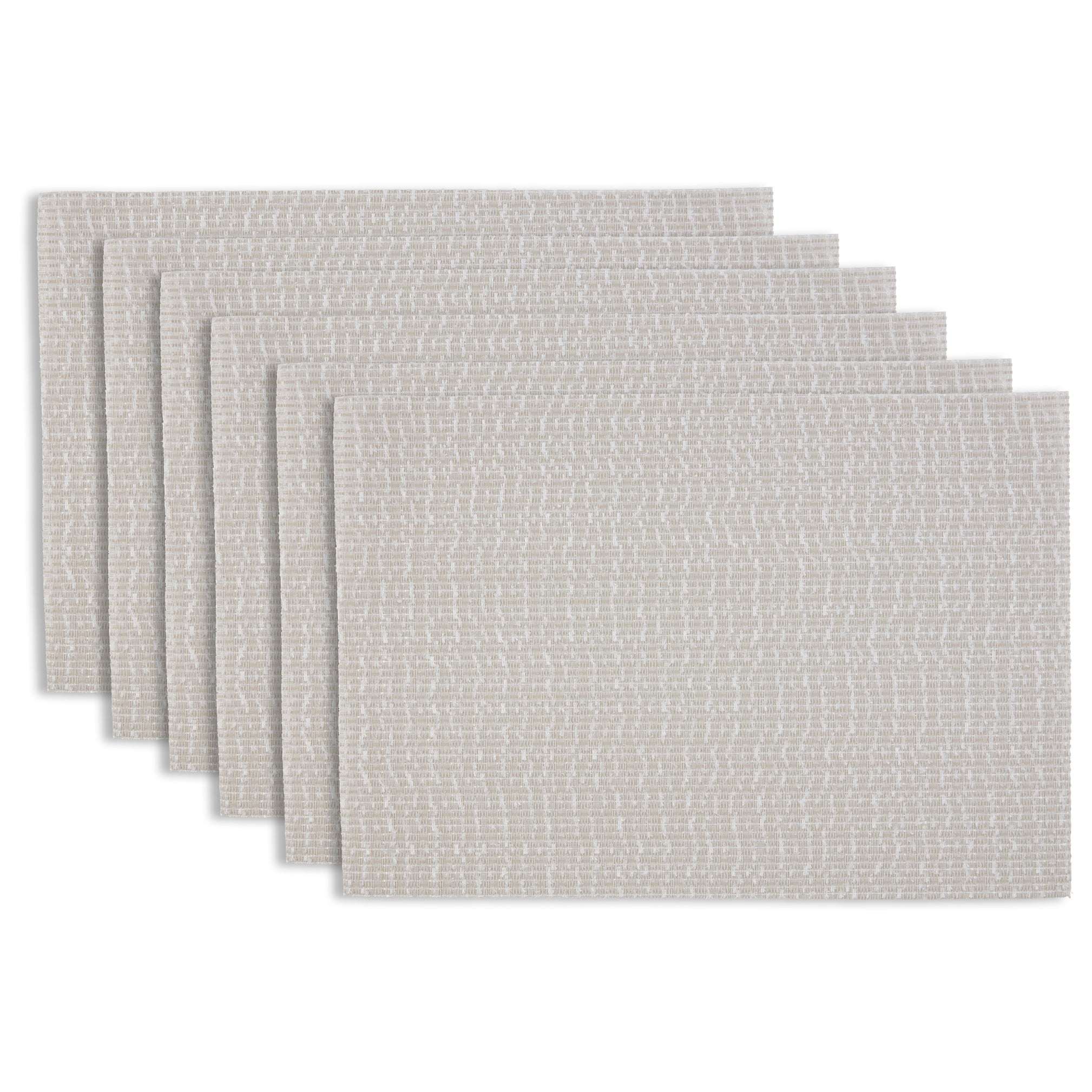 Dainty Home Set of 6 Placemats | Elegant and Durable | 12x18 in PVC Non ...