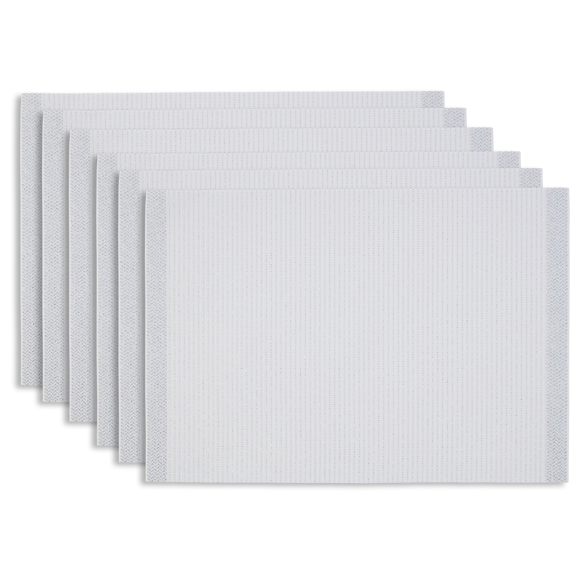 Dainty Home Set of 6 Placemats | Elegant and Durable | 12x18 in PVC Non ...