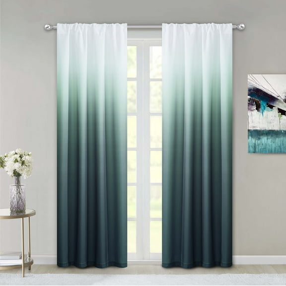 Dainty Home Shades Rod Pocket Curtain Panel Pair