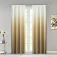 thumbnail image 1 of Dainty Home Ombre Darkening Curtains in Gold - for Bedroom and Living Room - Elevate your Space with this Set of 2 Light-Filtering Drapes, with Rod Pocket Header- 40"W x 84"L - Machine Washable, 1 of 7