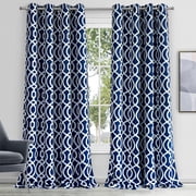 Dainty Home Trellis Grommet Blackout Curtain Panel, 54 x 84