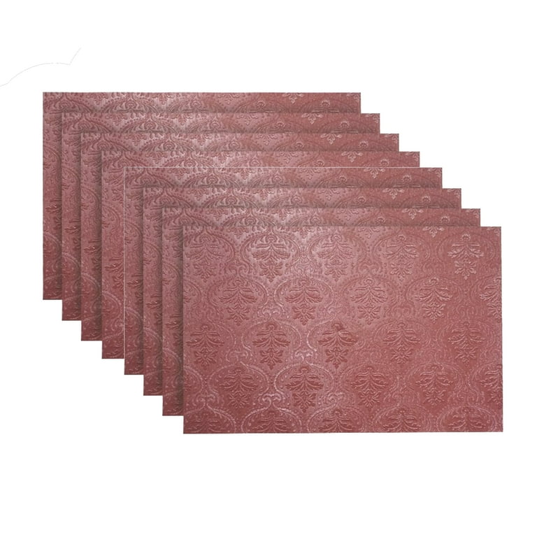 Venecia Burgundy Faux Leather Placemat (Set of 4) Venecia Burgundy Faux Leather Placemat (Set of 4)
