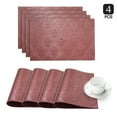 thumbnail image 1 of Dainty Home Venecia Placemat, 12"x18", Burgundy, Set of 4, 1 of 4