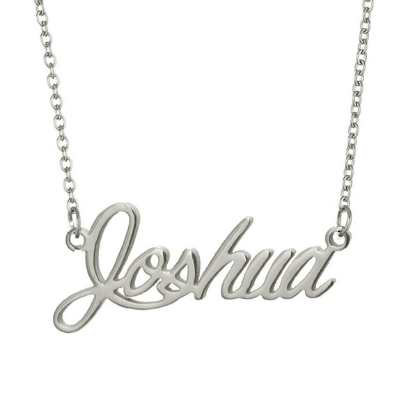Dainty Joshua Name Necklace Chain Choker Stainless Steel Jewelry Valentine Gift