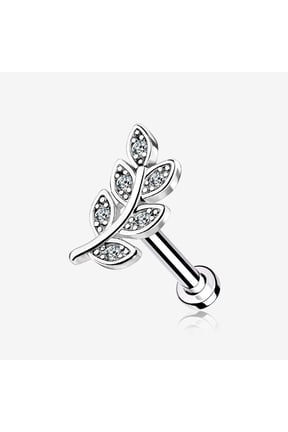 Dainty Leaflet Sparkle Interally Threaded Labret