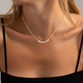Dainty Pearl Necklaces For Women 14K Gold/Silver Plated Ot Clasp Pearl