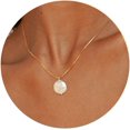 Dainty Pearl Necklaces For Women 14K Gold/Silver Plated Ot Clasp Pearl