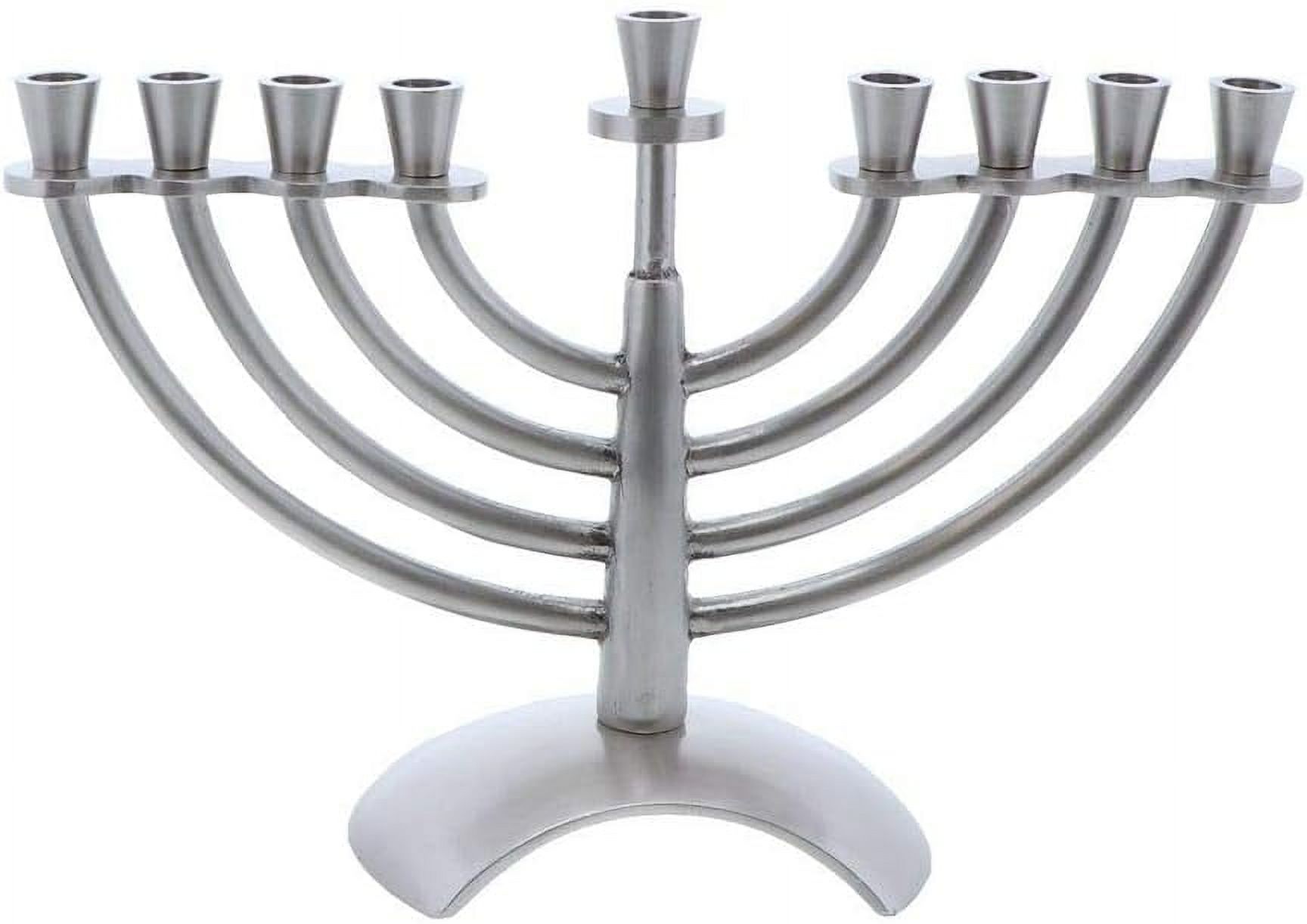 Dainty Pewter Design Menorah