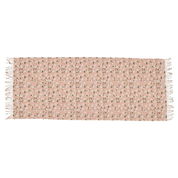 Dainty Pink Floral Women's Cold Weather Scarves Lightweight Warm Fashion Scarves, Breathable 86.6''x30.7''