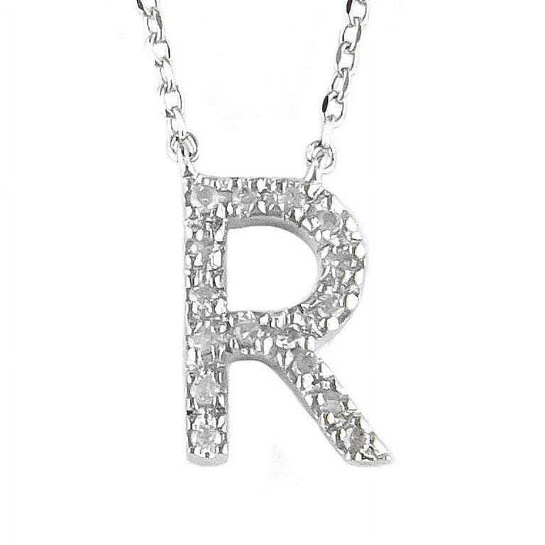 Dainty r necklace deals