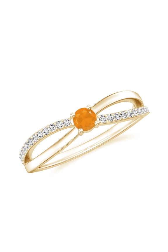 Dainty Solitaire Engagement Ring with Side Stone 925 Sterling Silver/ Yellow Gold Plated Opal Infinity Knot Wedding Anniversary Promise Ring Jewelry Gift for Her Size 8