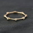 thumbnail image 1 of Dainty Stacking Band, Mini Eternity Band, Diamond Distance Ring, 925 Sterling Silver Ring, Delicate Ring, Minimalist Ring., 1 of 5