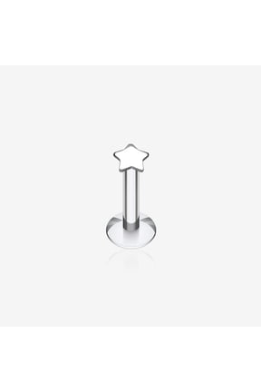Dainty Star Top Internally Threaded Labret