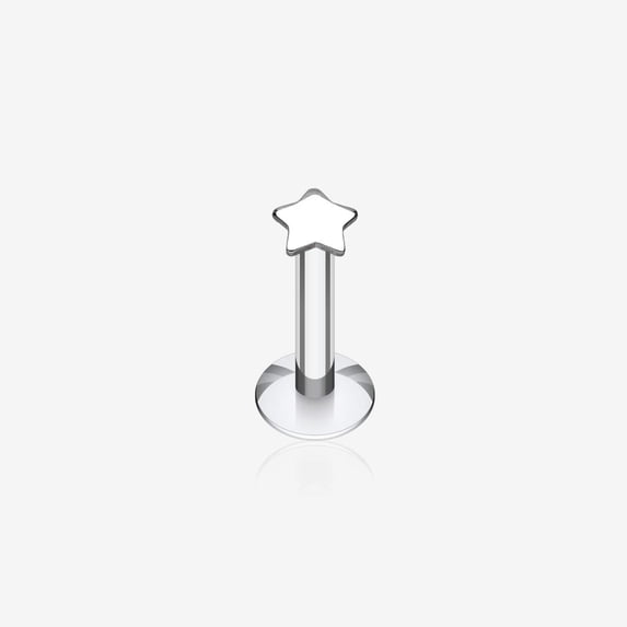 Dainty Star Top Internally Threaded Labret
