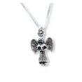 thumbnail image 1 of Dainty Sterling Silver Angel Charm Necklace, 20-Inch, 1 of 1