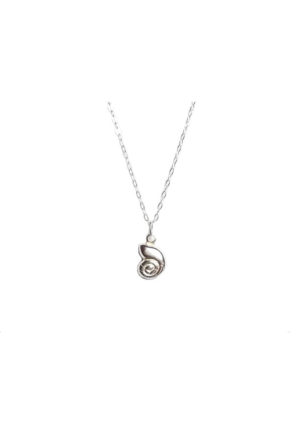 Dainty Sterling Silver Conch Shell Necklace