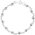 thumbnail image 1 of Dainty Sterling Silver Elephant Bracelet for Women and Girls 3/16 wide 7.5 inch long, 1 of 3