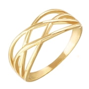 Dainty and Elegant Gold Celtic Knot Thin Band Womens Rings 14K , Size 4