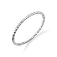 thumbnail image 1 of Dainty and Elegant Gold Rings 10K White Gold Dainty Stackable Rope Cable Design Thin Slender Band Ring, Stunning Gold Ring, Size 10, 1 of 2