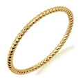 thumbnail image 1 of Dainty and Elegant Gold Rings 10K Yellow Gold Dainty Stackable Rope Cable Design Thin Slender Band Ring, Stunning Gold Ring, Size 9.5, 1 of 3