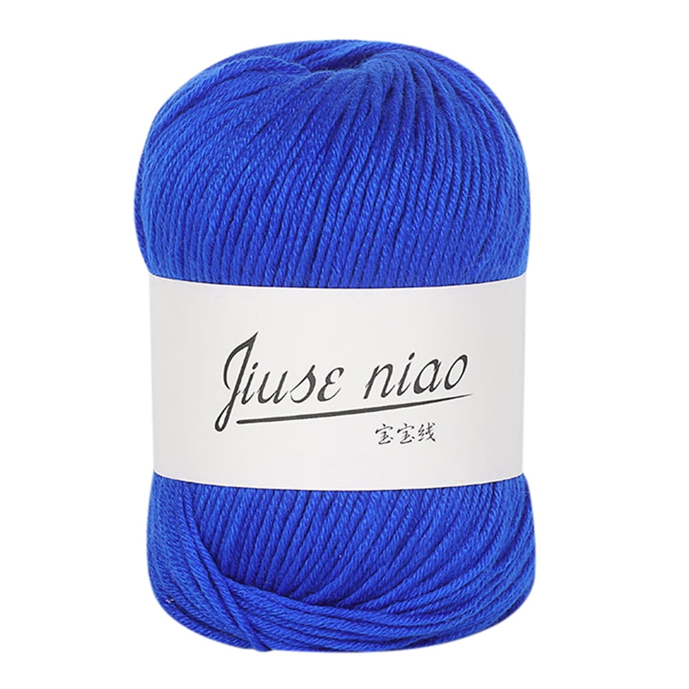 Dainzusyful Cotton Balls Yarn 1PC 50g Colorful Hand Knitting Baby Milk