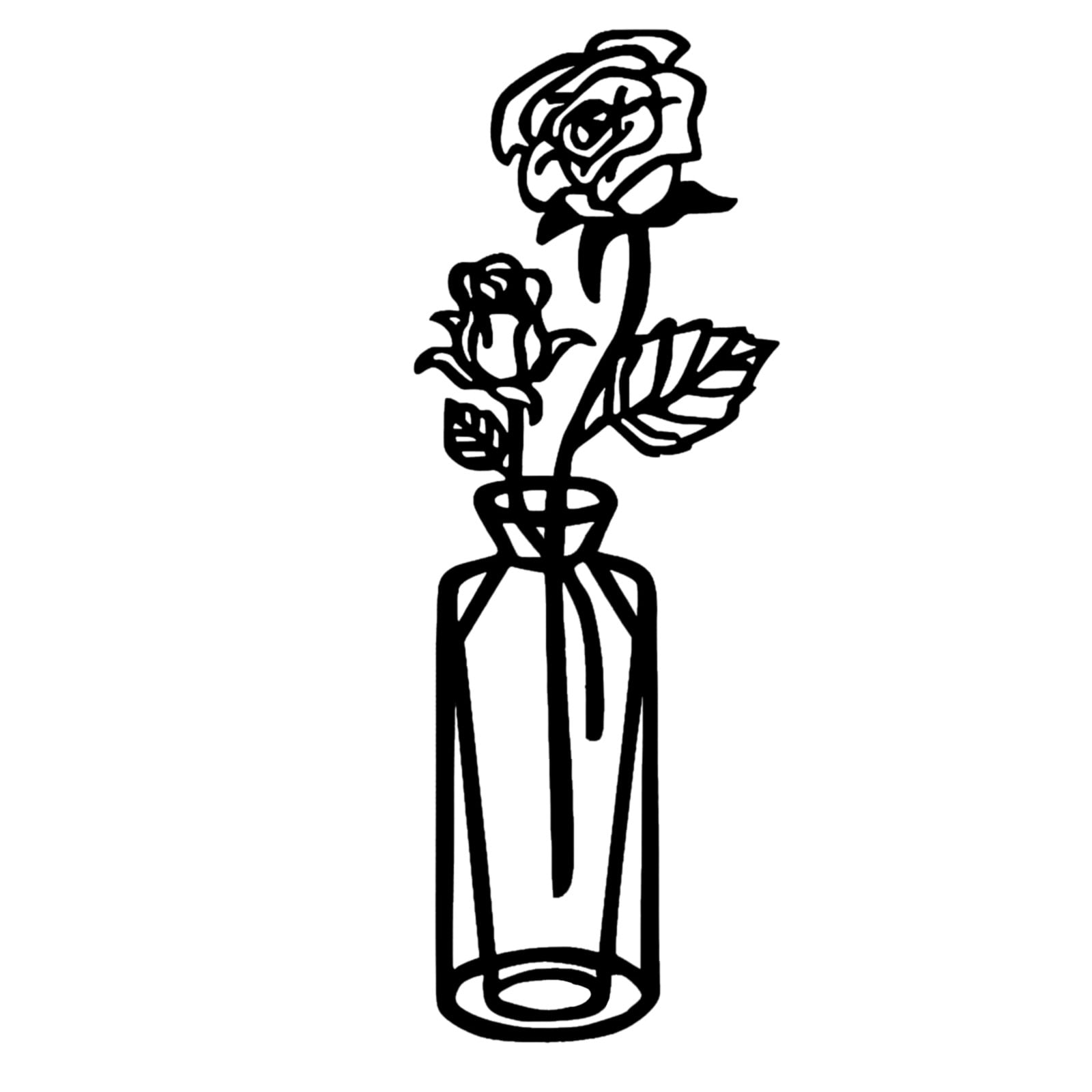 Dainzusyful Wall Decor Accessories Metal Wall Vase Decoration Wall