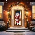 thumbnail image 1 of Daiosportswear 1PC 35x71in Christmas Door Cover,Door Hanging Decoration,Polyester Easy Install Foldable Portable,Durable for Christmas Party/Eve/School Classroom Home/Outdoor Winter Decor, 1 of 9
