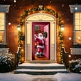 thumbnail image 1 of Daiosportswear 1PC 35x71in Christmas Door Cover,Door Hanging Decoration,Polyester Easy Install Foldable Portable,Durable for Christmas Party/Eve/School Classroom Home/Outdoor Winter Decor, 1 of 9