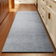 Daiosportswear 1PC 47.2x17.7in Polyester Kitchen Floor Mat,Oil/Dirt-Resistant Non-Slipping Mat,Machine-Washable Imitation Linen,Decorative for Home Use
