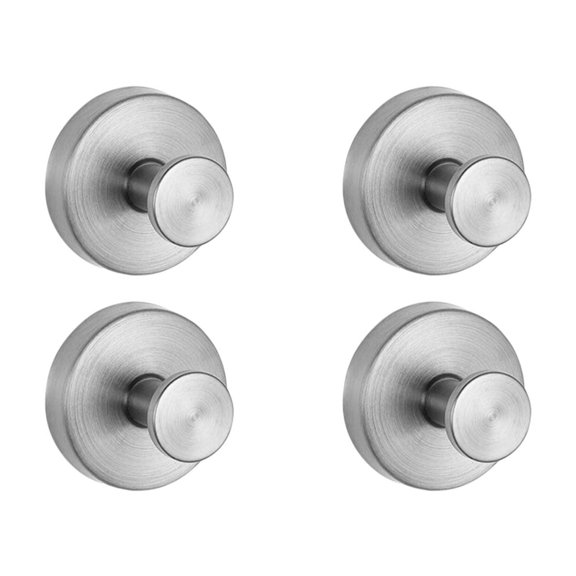 Daiosportswear 2.4in Suction Cup Hooks,4-Pack,304 Stainless Steel,Wreath Hanger,No Drill,Heavy-Duty 11lb,for Glass/Shower/Door/Window,Bathroom Towel Hooks