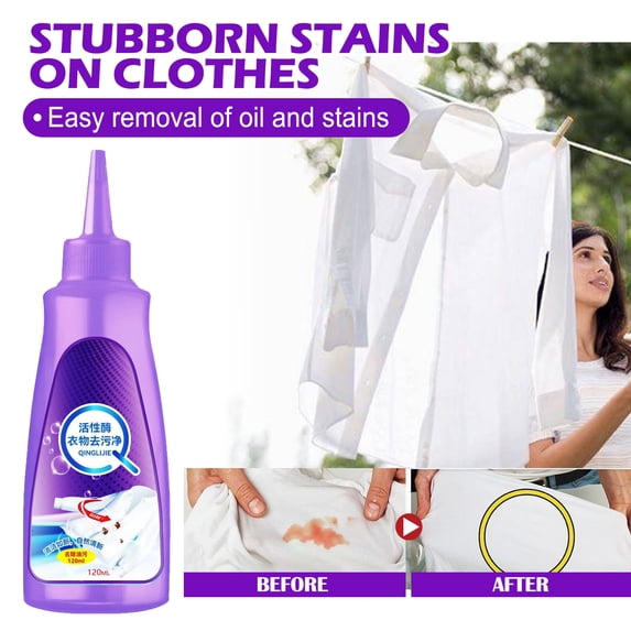 Daiosportswear 2-Pack Active Enzyme Laundry Detergent & Stain Remover, 120ml Each, High Efficiency Cleaning, Organic Stain Fighter, for Whites & Colors, Safe for All Fabrics, Pre-Wash & Wash Solution