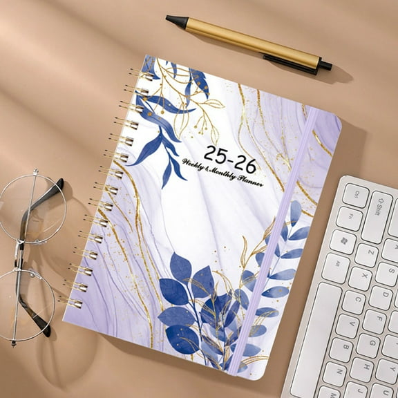 Daiosportswear 2025 High-Quality A5 Weekly Planner Notebook, English Version, Coil Bound, 6.1x8.5x0.8in, Writing Plan Book, office Supplies