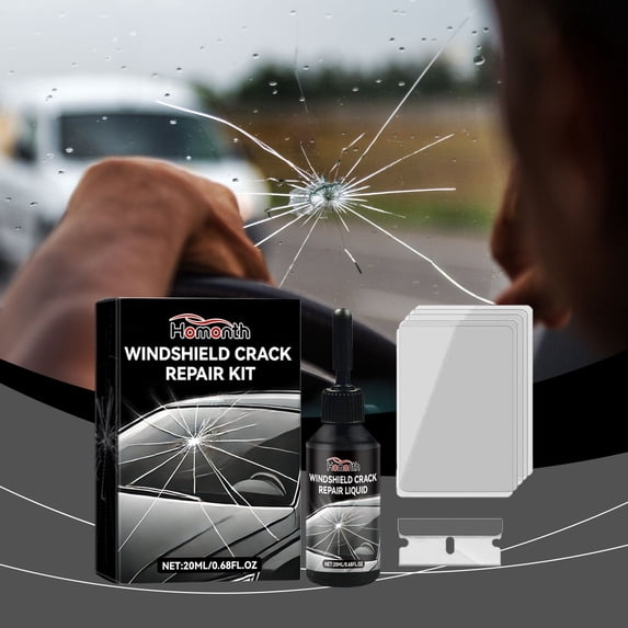 Daiosportswear 20ml Windshield Crack Repair Kit, Auto Glass Chip Fixer, Quick & Easy Application, Durable, UV Resistant, Seamless Repair, All Windshield Types, High-Performance Fluid
