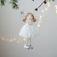 thumbnail image 1 of Daiosportswear 3.9x0.8x5.5in Christmas Angel Doll Decoration,1-Pack Metal/Plastic/Cloth Ornament,Golden/Silver,Tree Pendant,Festive,Durable,for Home/Party,Thanksgiving/Birthday/Christmas Gift, 1 of 6