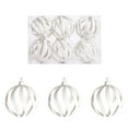 thumbnail image 1 of Daiosportswear 6-Piece Christmas Ornaments Set,Wave Hollow Christmas Decor,Plastic 2.4in with Hanging String,Uniform Elegant,for Small-Medium Christmas Trees/Holiday Decor, 1 of 2