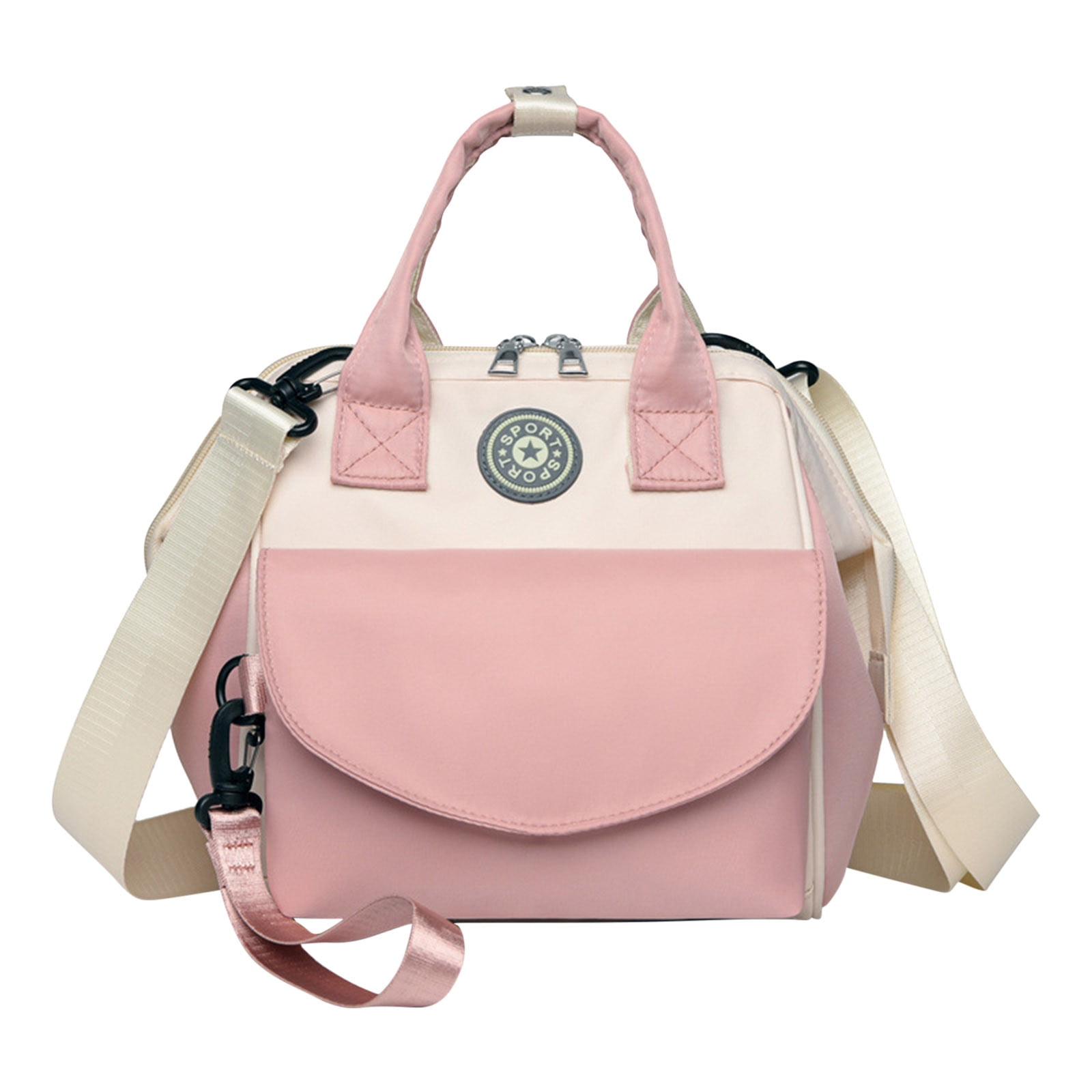 Daiosportswear 9.1x5.5x9.5in Small Cute Diaper Bag,Detachable Multifunctional Front Pocket Diaper Bag,Cloth Waterproof Spacious Interior,Widened Thickened Strap,for Moms' Outings,Maternal Shoulder Bag